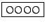 \fbox{OOOO}