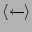 $\langle\leftarrow\rangle$
