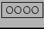 \fbox{OOOO}